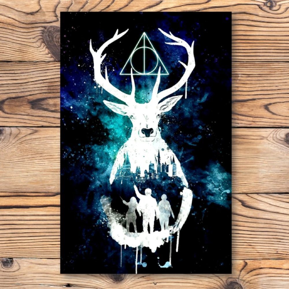 Harry Potter Deathly Hallows Expecto Patronumā Stag Patronus Refrigerator Magnet